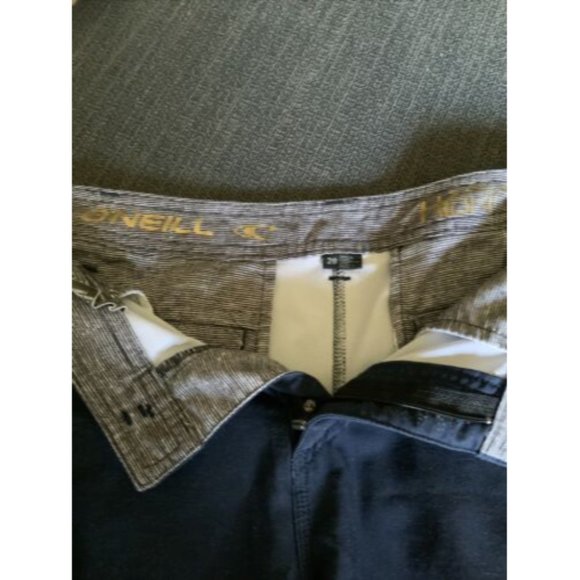 O’ NEILL  Hybrid  Land - Water Board-shorts #32 Side Pockets  Sz 28.EUC Navy - Picture 4 of 8